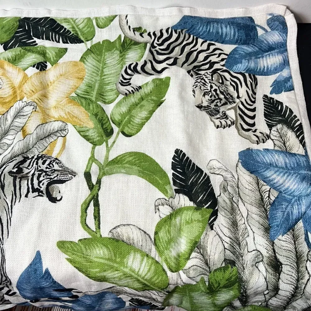 Williams Sonoma Tropical Jungle Print pillow cover